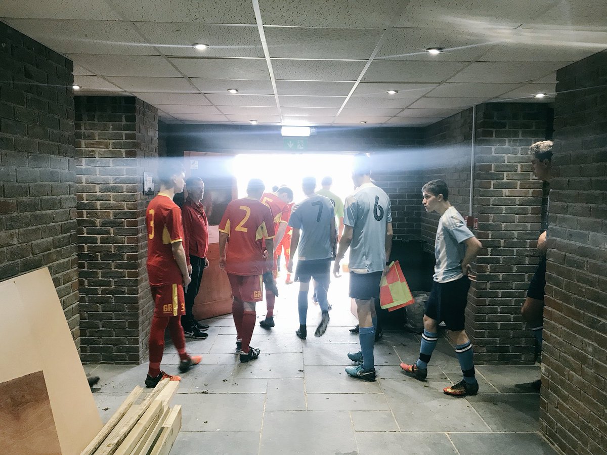 NewhavenFC's tweet photo. NEW STAND UPDATE | Newhaven U18s completed a ‘test run’ of the new facilities today. Final work to be completed this week ahead of next week’s match versus @WorthingUtdFC, but we are *very* nearly there. https://t.co/b344iFOcy5