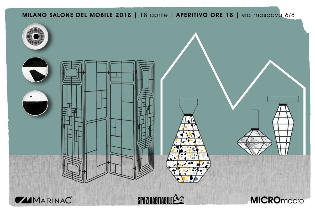 in occasion of #MilanDesignWeek2018 MICROmacro will present the latest #lighting collection @MarinaC Showroom via moscova 6/8 Together with #SpazioAbitabile design selection #Design <a href="/MICROmacroLab/">Sara Bernardi</a> #MDW18