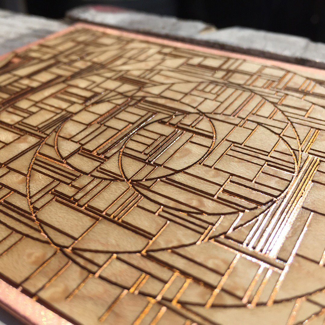 JacobJoaquin's tweet photo. Lines, Circles, and Rectangles 20180414
By J. Joaquin and J. Good
Code, Copper, Wood
· · ·
#abstract #creativecoding #generativeartifact #laser #processing https://t.co/64rlBqjeb8