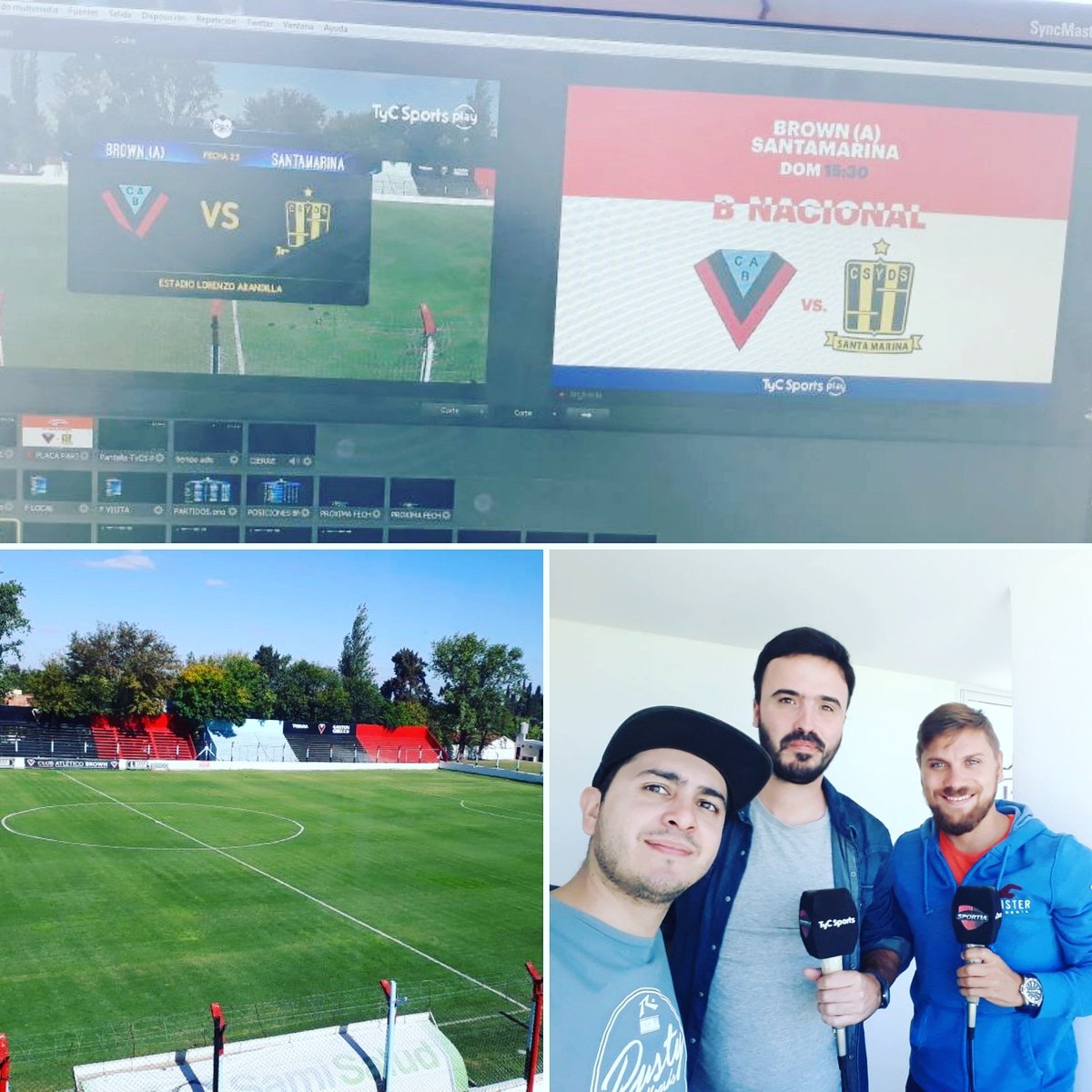 4taparedOk's tweet photo. #BNacionalEnTyCSports
@CABrown_Oficial - @clubsantamarina

🎤 @brualeotti
🎤 @PedroMariscal
🎥  Martin Medina
🎬 @GonzaloMorelli9

Miralo en vivo por @TyCSportsPlay 
Click aqui: https://t.co/hR4Zbv2Jov https://t.co/RWxJLx371w