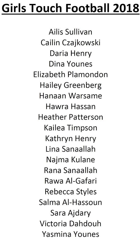MrFinnBHS's tweet photo. Thank you to all of the girls who tried out for the BHS Touch Football team! Here is the final roster for the 2018 season. This week: practice on Wednesday (big gym @ 3:15), scrimmage on Thursday (Carleton turf @ 4:00 vs. Glebe) and tournament  on Friday
🏈 ❄️ 🏈 🌧 🏈 ⛅️ 🏈 https://t.co/QqQSlqU5n0