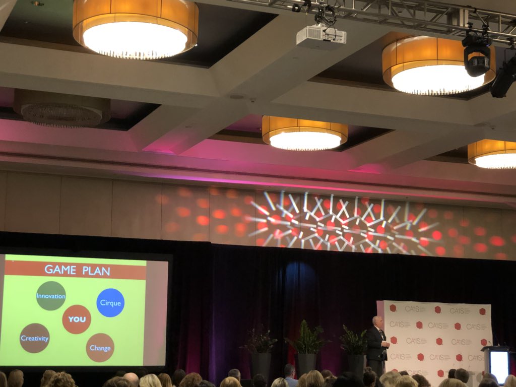 jasonbrogers's tweet image. Jean David of @Cirque sharing a conference compelling conversation about Cirque, change, creativity, innovation and us. @CAIS_Schools @CAISPD #CAISNLC #BeCurious