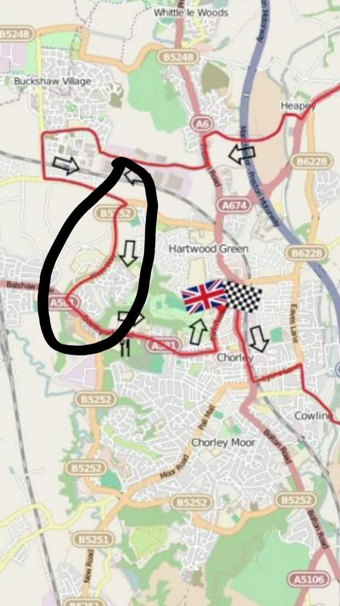 JamesJenks98's tweet photo. Long shot but has anyone found a Garmin 810 on this stretch of the road? #ChorleyGP https://t.co/Ka5A36oaYi