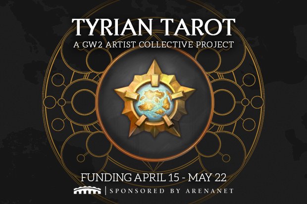 GW2Collective's tweet photo. Tyrian Tarot has launched its funding campaign! The deck includes 78 cards &amp; multiple extra goals. The #charity project is sponsored by @GuildWars2 &amp; is available until May 22. 

To pledge: https://t.co/2ARKRlL7Is

>>> RT/Follow for a chance to win a copy! <<< 
#GW2, #GuildWars2 https://t.co/qZpBTWbXII