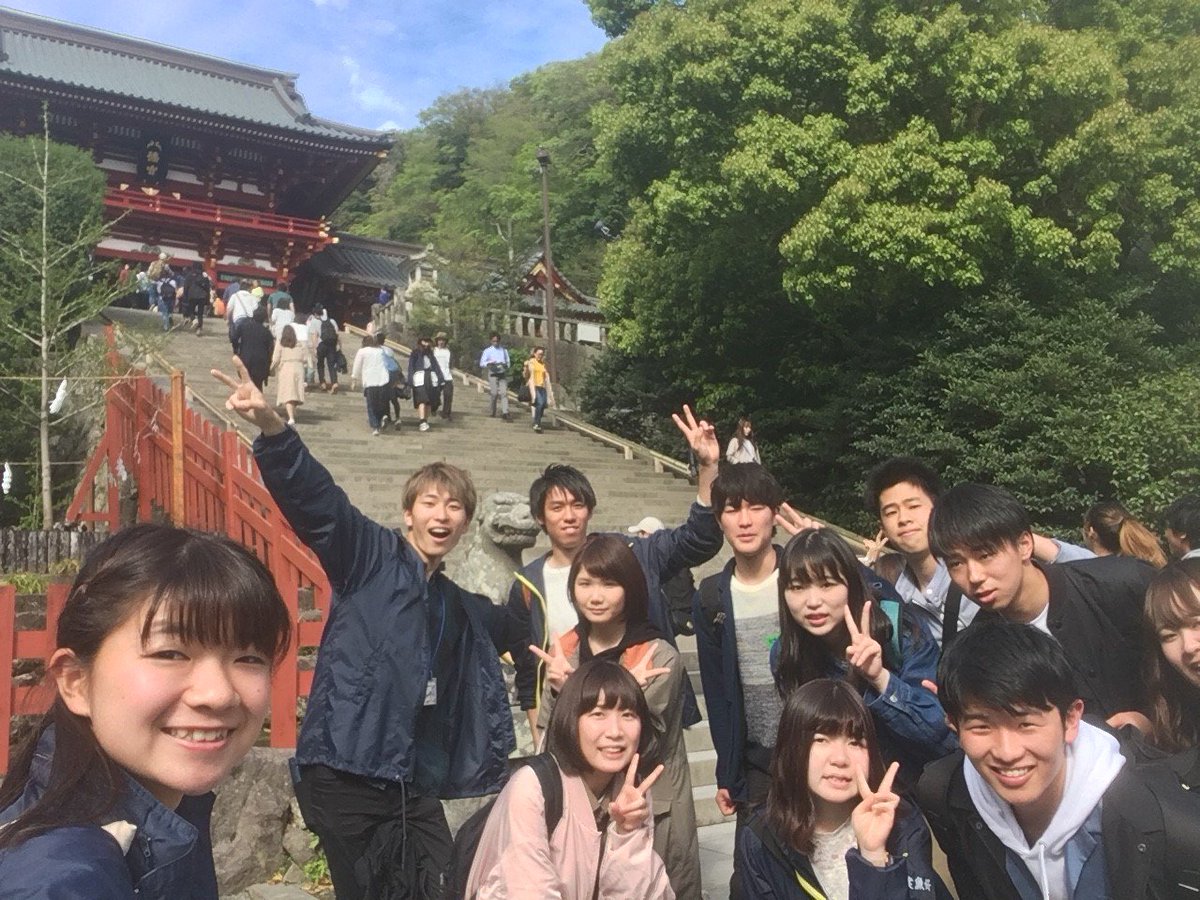 mariners_2018's tweet photo. 鎌倉ツアー！！
60人以上の新入生が参加してくれて大盛況でした😆😆

雨予報の天気も晴れて散策日和だったね🙌☺
来てくれたみんなありがとう！

マリナーのイベント自体はこれにて終了！
サー練は今週まであるから興味ある子はぜひ来てね～🎾🎾 https://t.co/EYufcTcE9R