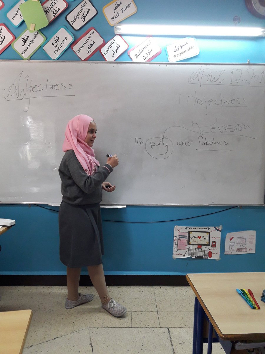 AtiehSamah's tweet photo. Taking teacher's role and revising lessons with classmates stimulate learners to share and understand# Grade 5 C @MakAishaSchool https://t.co/aFGtR3XkPi