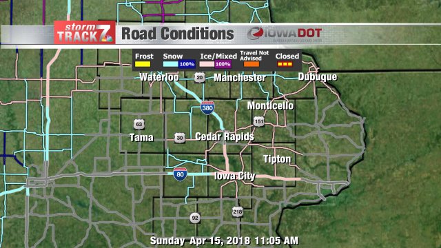 StormAlertWx7's tweet photo. Latest Winter Road Conditions- For more details, click here: https://t.co/lLCTZFpGyv #kwwlwx https://t.co/UcNNyl6eQf