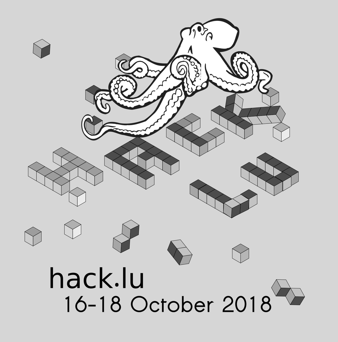hack_lu's tweet photo. The octopus is back at https://t.co/jIxEOJNCg1. Book your agenda and we hope to see you at the @hack_lu 2018 conference (16-18 October 2018). And also the same week, the @MISPProject threat intel summit the 15th October and @BSidesLux the 19th October.  #Luxembourg #infosec https://t.co/ll6MlGqYPA