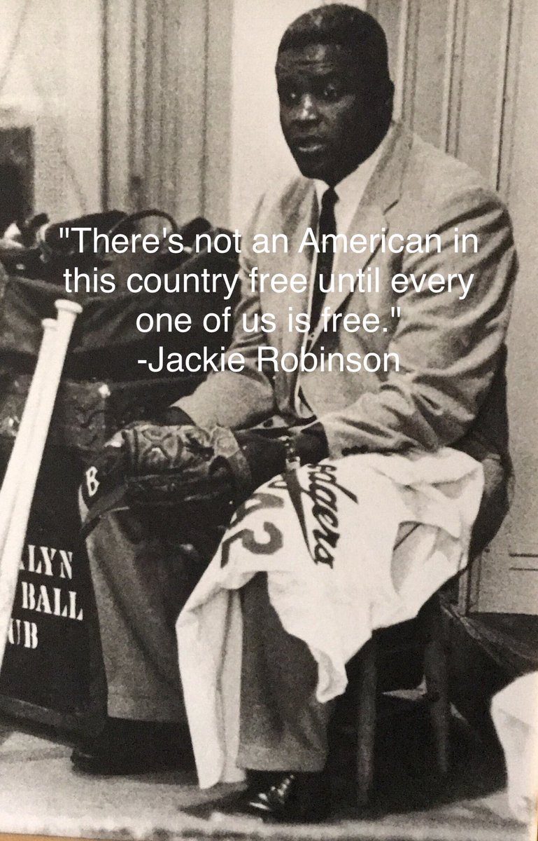 Celebrating the life of Jackie Robinson. Being in the Dodgers Organization, we’re reminded daily of this quote. “A life is not important except in the impact it has on other lives."
We’re committed to making this time in our lives count, on and off the field. #JackieRobinsonDay42