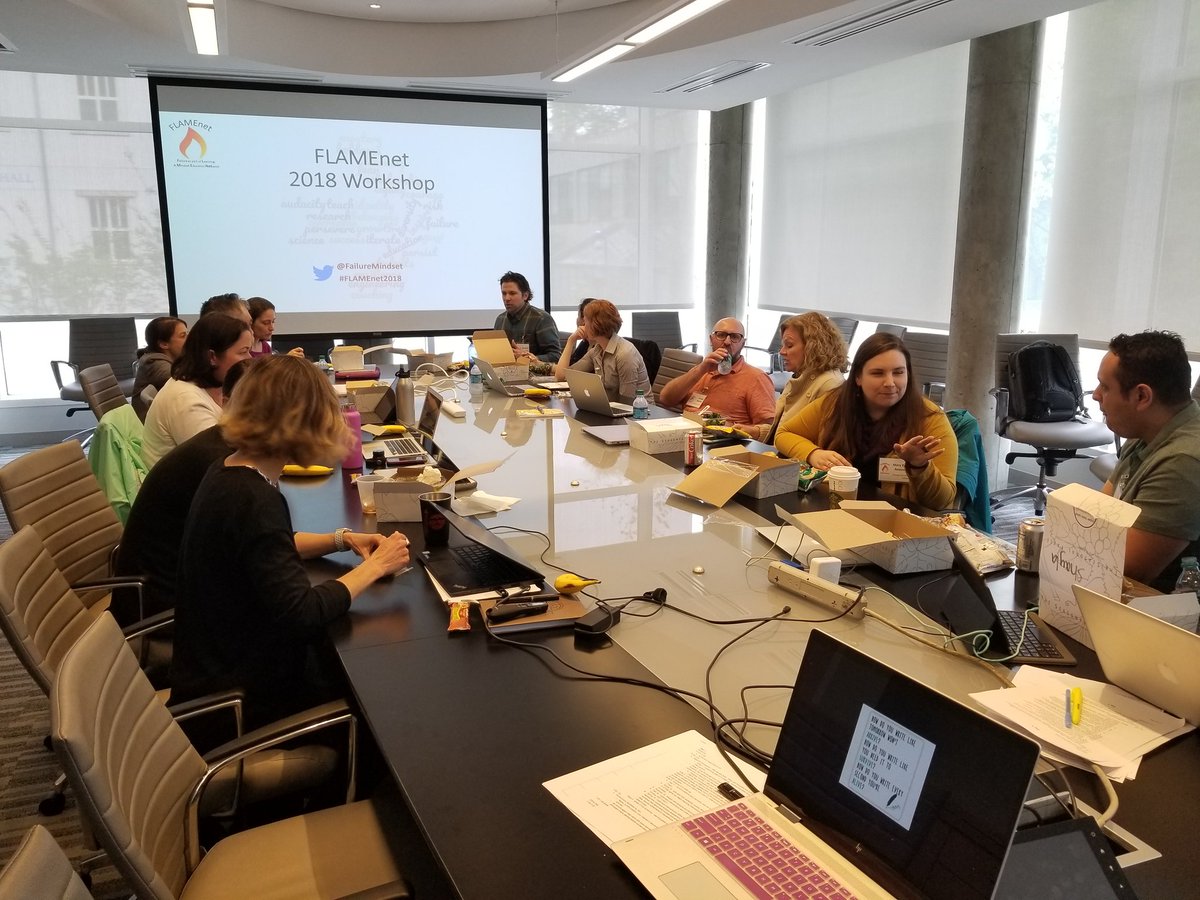 FailureMindset's tweet photo. #FLAMEnet2018 workshop is officially a reality with all attendees present and getting to know each other in person with a networking lunch. #embracingfailure #stemed https://t.co/XSflZAvjv8