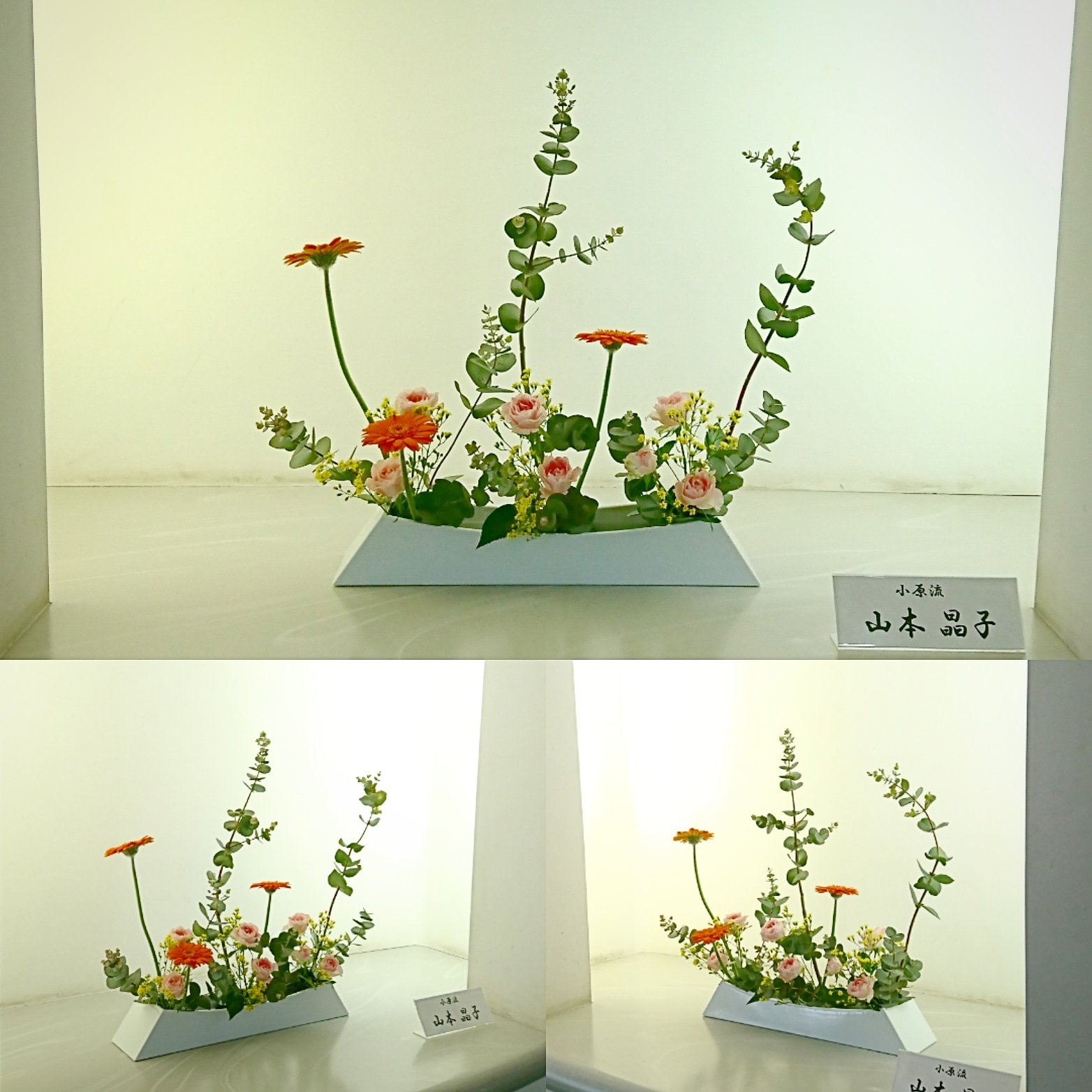 Toyokawa Libgeo En Twitter 豊川市中央図書館２階通路のお花 小原流 が いけ替わりました 今回の花材は ユーカリ ガーベラ オレンジ バラ ピンク ソリダスター 黄色 です T Co Rxn5fbyp7s 豊川市 図書館 Library いけばな いけ花