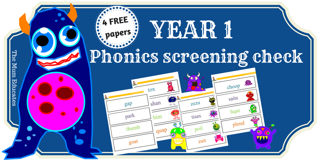 themumeducates's tweet photo. Got a child in Year 1? In June they will be taking part in the phonics screening check. You can help your child be super ready for our 4 FREE practice papers and other tips. 
#phonics #Year1 #phonicsscreeningcheck #KS1
https://t.co/M5306Xu6LH https://t.co/x8zs5MiX1I