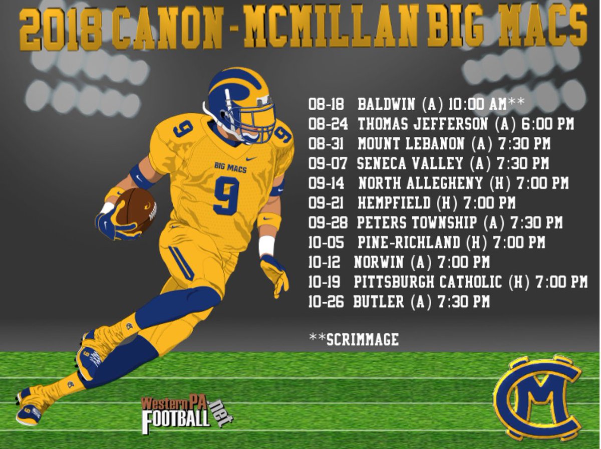 big mac football schedule big mac football schedule