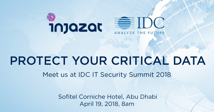 core42_ai's tweet photo. Worried about the increasing amount of cyber security threats?
Meet us at this year’s IDC Security Summit and find out how you can implement best practice processes for your critical business data. @IDCMEA #idc #injazat #instigatorsofbetter https://t.co/1y9qR8Z01F