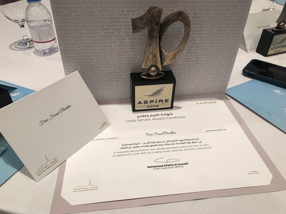 FBtaddini's tweet photo. I had the pleasure to receive long service award, it had been a great experience filled with success,passion &amp; achievements at professional and personal level, thank you to our CEO, Mohammed Khalifa Alsuweidi and DG Ivan Bravo and to all who made this event a remarkable milestone https://t.co/FPf8IpOzdB