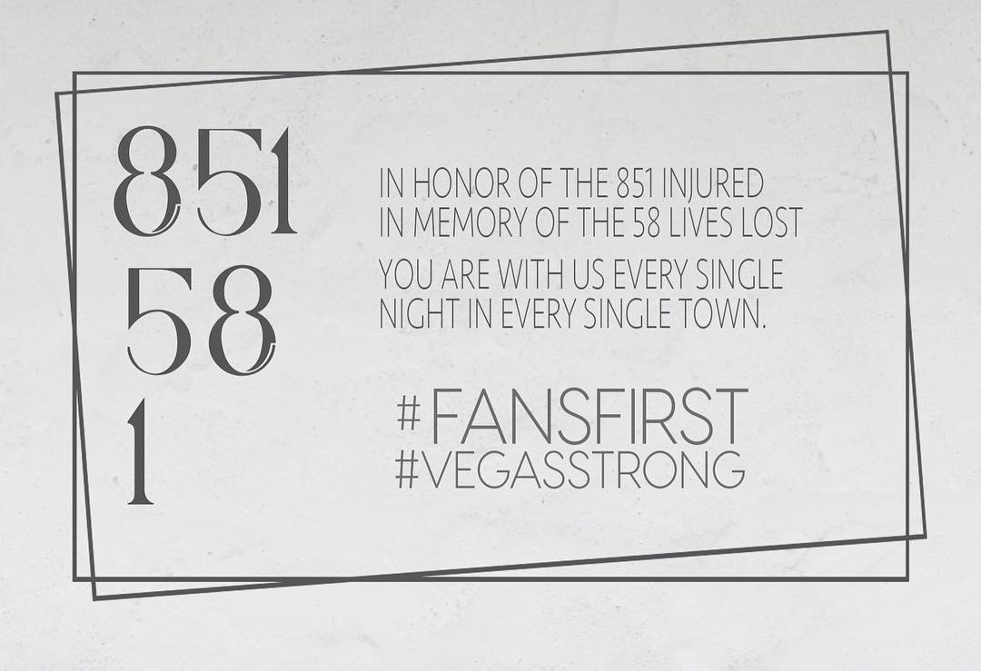 BrettYoungMusic's tweet photo. 🙏🏻🙏🏻🙏🏻
#fansfirst #vegasstrong https://t.co/DL4N7526A8