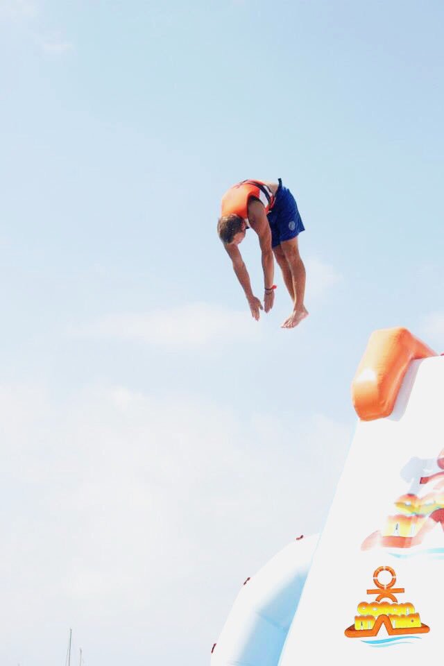 Ocean_Mania's tweet photo. Tag a mate who would be too scared to dive from the Mega Slide! #DareToDive #OceanMania #Ibiza2018 https://t.co/AC1U675JZD