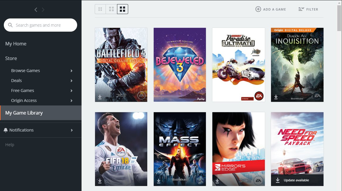 EA Help on X: Does it look like your Origin Game Library is empty
