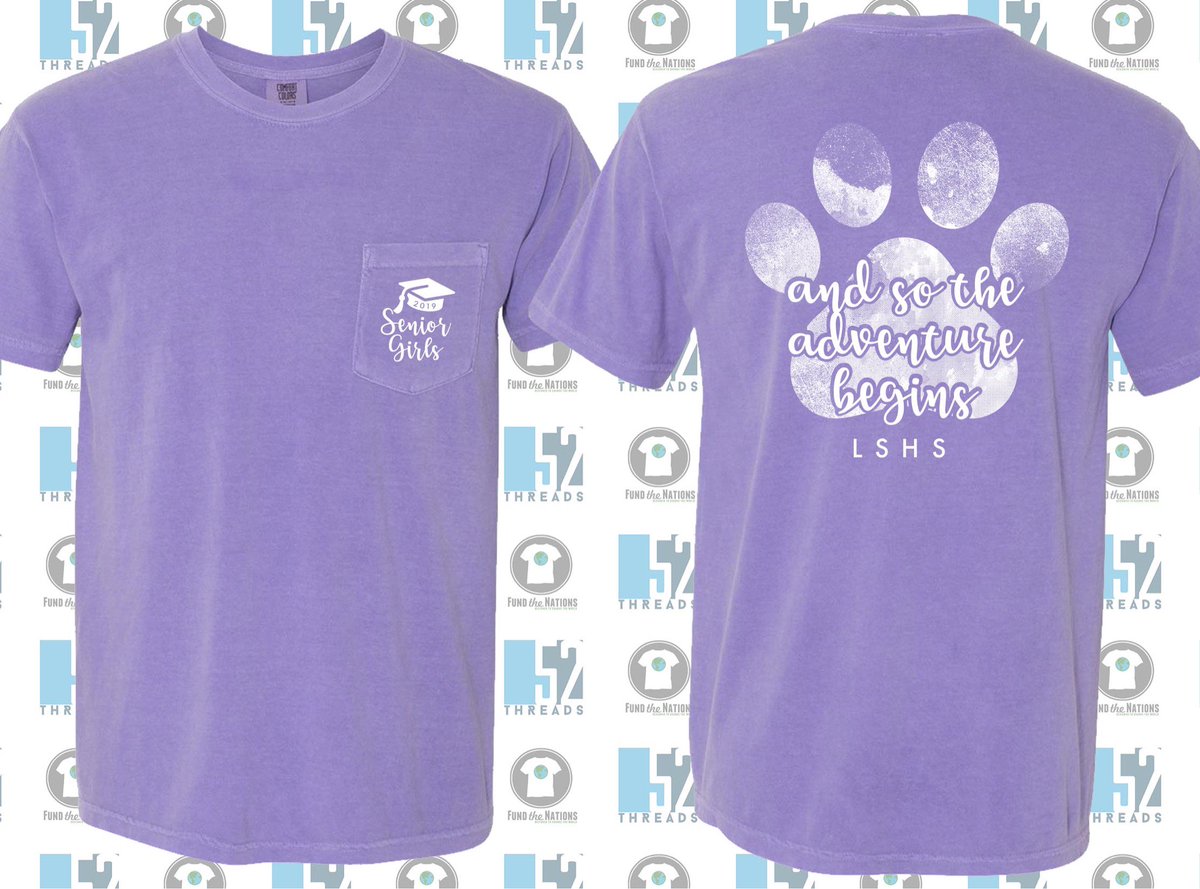 SENIOR GIRLS!🎉Shirts are ready to be ordered!!! They’re $15 &amp; you can order them until MAY 5TH. Order by giving me the $15 &amp; telling me your shirt size! You can do this whenever you see me (including @ school)! Pls spread the word (RT)! Text/dm me or comment for questions!(:❤️