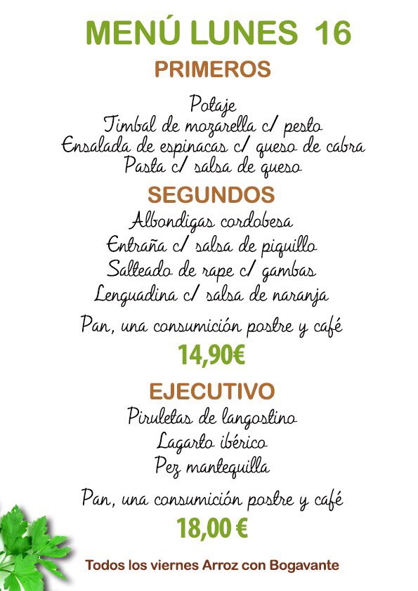 TerrazadelDuque's tweet photo. La Terraza del Duque @TerrazadelDuque
MENÚ DÍA 23
La Terraza del Duque #laterrazadelduque
C/ Libertad, 1 #Valdemoro (Madrid)
Tel. 918 93 96 34 https://t.co/aqqZkVixz8