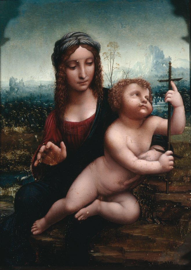 #UnDíaComoHoy en 1452 nació #LeonardoDaVinci, artista e intelectual florentino del #RenacimientoItaliano #DíaMundialDelArte 

'La Virgen del huso' Seguidor o taller de Leonardo da Vinci.