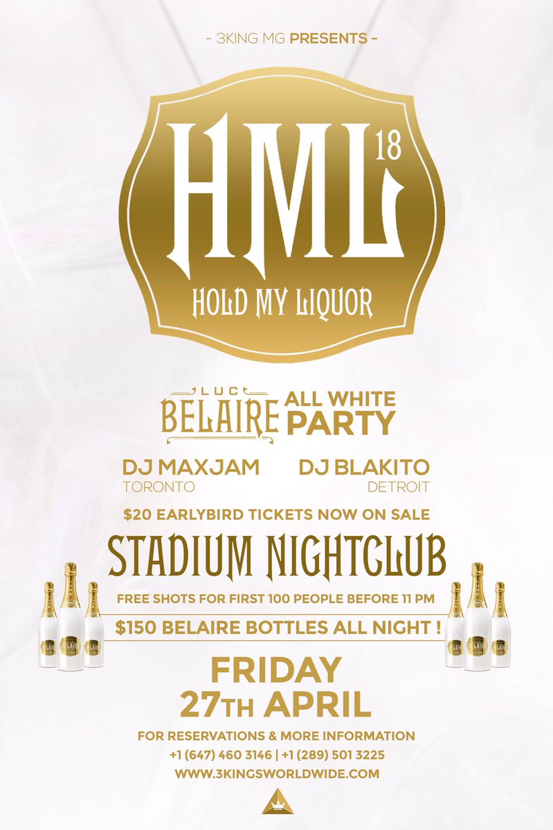 3KingsMG_'s tweet photo. 🔊🔊Hurry Now! Get Your Last Min Early Bird Tickets. 16 Left. Use Promo Code "HML18" To Get 15% Off Tickets‼️‼️#HML18. https://t.co/xdf9Rf7K1K