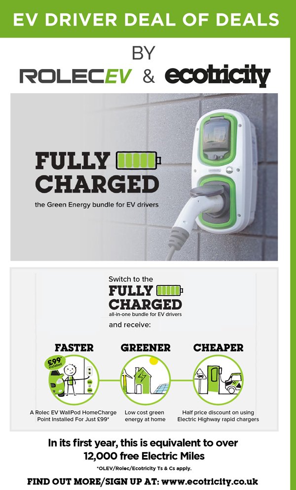 RolecEV's tweet photo. The Deal of Deals for #evdrivers - get your WallPod charging point, including full installation, for just £99!* (Click the below pic for more info) #ev #evcharging #electricvehicles #deals #greenmotoring #environment https://t.co/RYebbisBgO