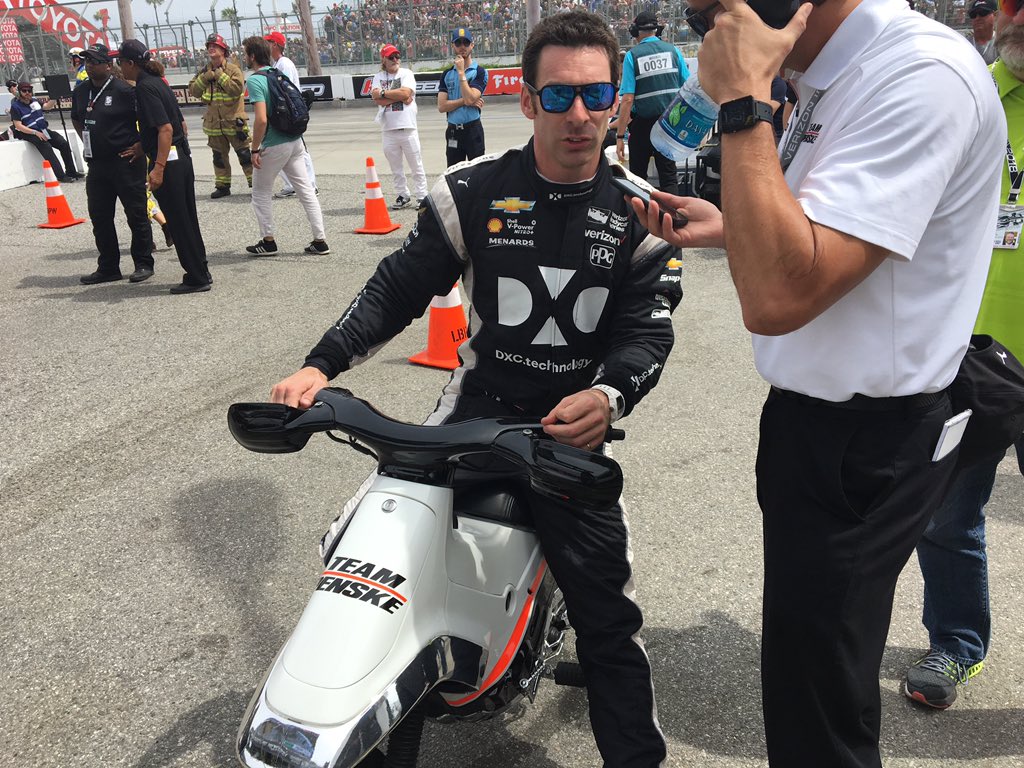 First time I'm not finishing a race on the lead lap since Pocono of 2016. Unfortunately scooter laps aren't scored by #IndyCar race control... #brakelightsexistforareason // #tgplb @IndyCar