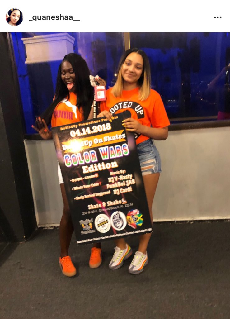 DuffedUpPromo's tweet photo. @_quaneshaa_ & Angel Representing TeamOrange🧡 #DUOSColorWars https://t.co/C2vjkfBu9u