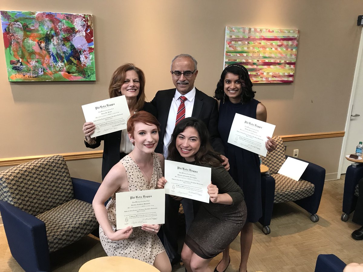 duttaRutgers's tweet photo. With @PhiBetaKappa inductees of @RutgersNB (below). The most prestigious honor society in liberal arts and sciences @RutgersSAS. Meeting the students reinforced that. A great event @RutgersUAA. Our students make us proud and also great @rutgersalumni https://t.co/E7DNcaxoc4