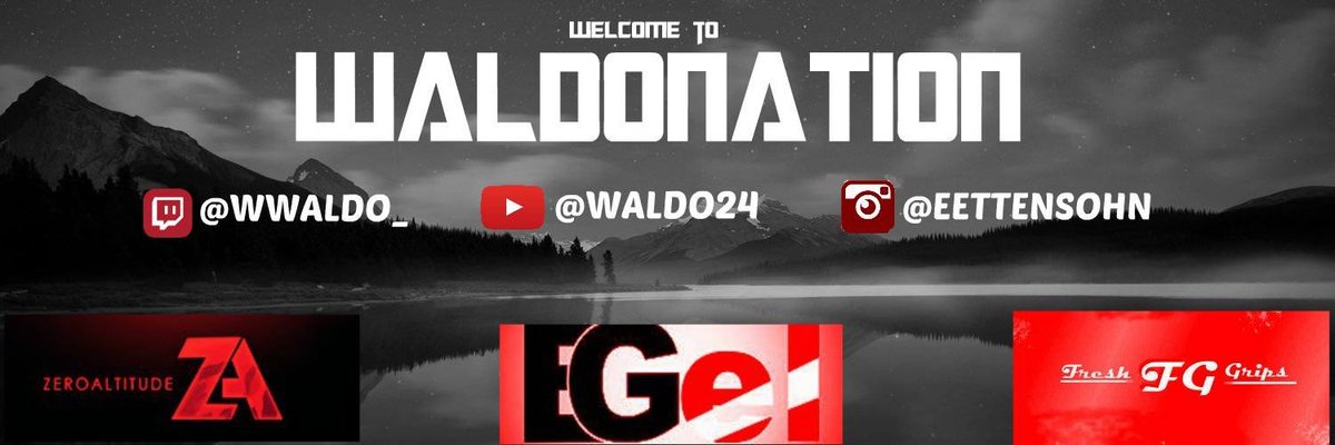 WWaldo24's tweet photo. Check out my new banner! I love this so much and it means so much more that my wonderful girlfriend, @MeganRenae2013 made it❤️ #WALDONATION https://t.co/ggBzMme9T7