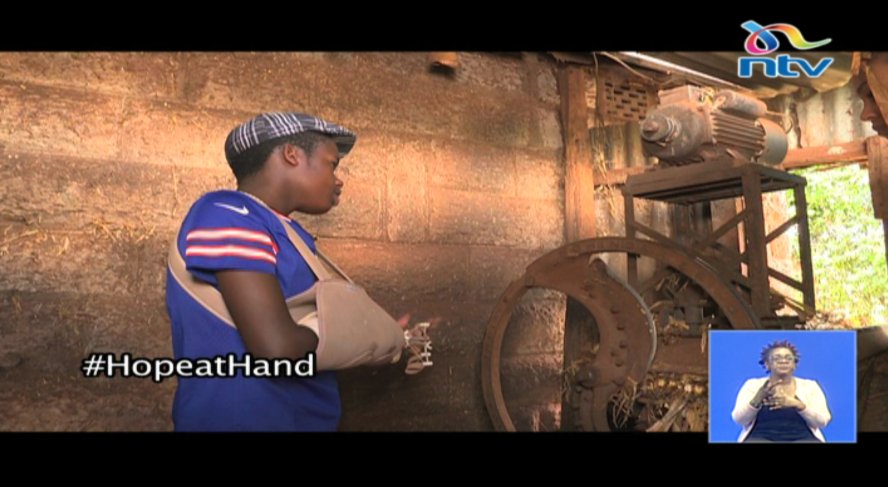 ntvkenya's tweet photo. Hope at hand: Joseph bounces back after a breakthrough surgery #HopeAtHand @VickyRubadiri https://t.co/MrmkCKhReu
