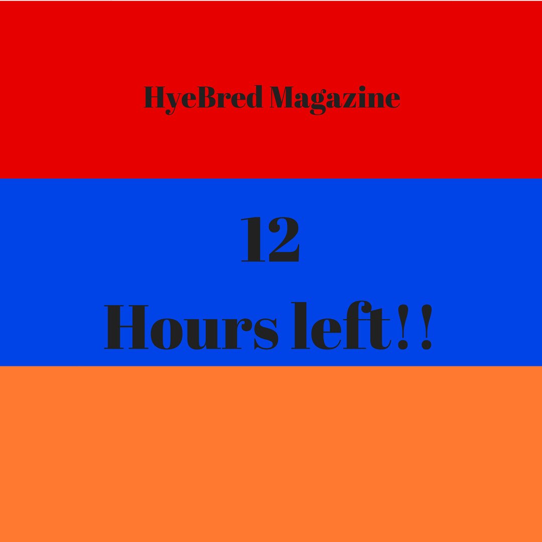 HyeBredMag's tweet photo. Just a few hours left to submit your fiction, nonfiction, art, photography, or royalty-free music to hyebredmag@gmail.com. https://t.co/fhRjtuWaND