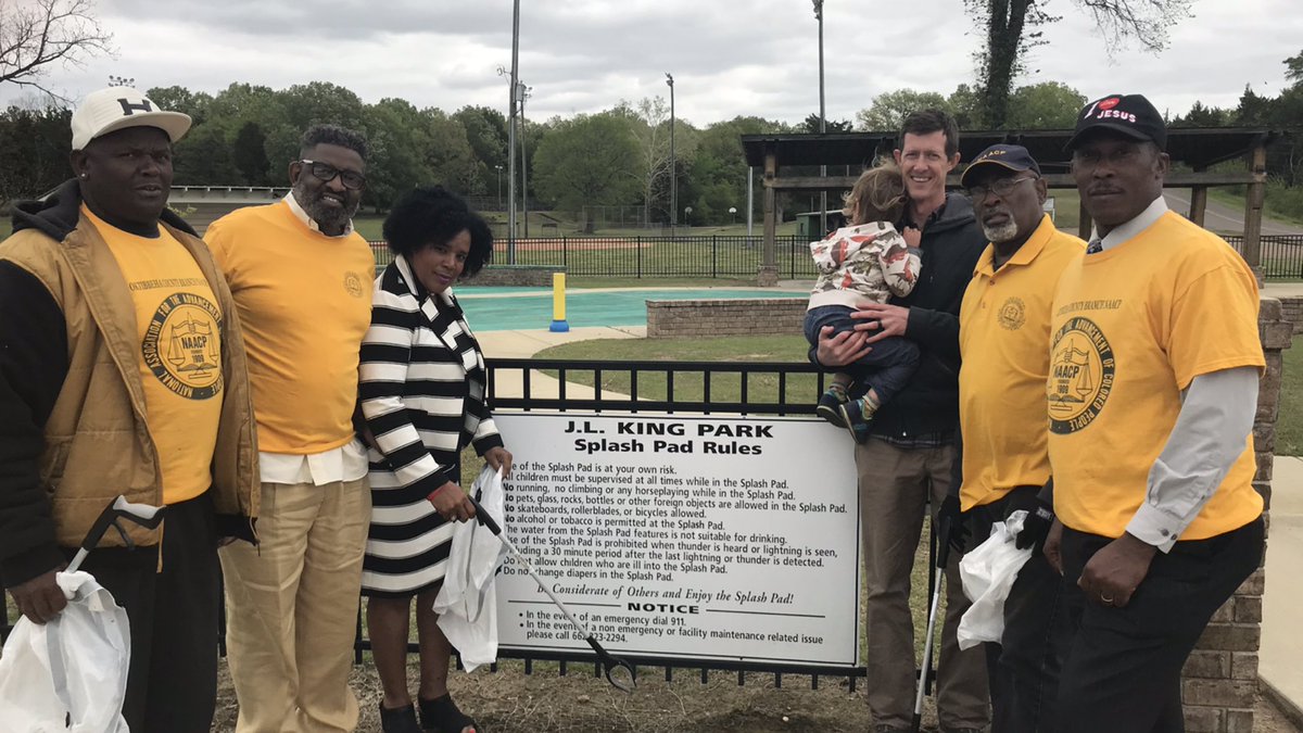 JournoRyan's tweet image. J.L. King is now clean thanks to volunteers from the Oktibbeha County NAACP and Starkville In Motion