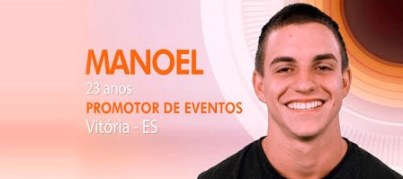 BBBRealityedi01's tweet photo. BIG BRASIL VIRTUAL 🎥 Edição 01
 3 •Participante 

Manoel > @bbvirtual18 https://t.co/VmGxUdVihV