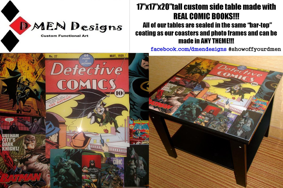 DmenDesigns's tweet photo. #custom #handmade #comic #table made with REAL @DCComics #Batman #comicbooks
#custommade #batman #homedecor
#ComicArt #homedecorideas
#comicbookart #handcrafted #tabletop
#handmadegifts #dccomics #gotham #DetectiveComics #dynamicduo
#DmenDesigns #showoffyourdmen https://t.co/tdHcn2bc2M