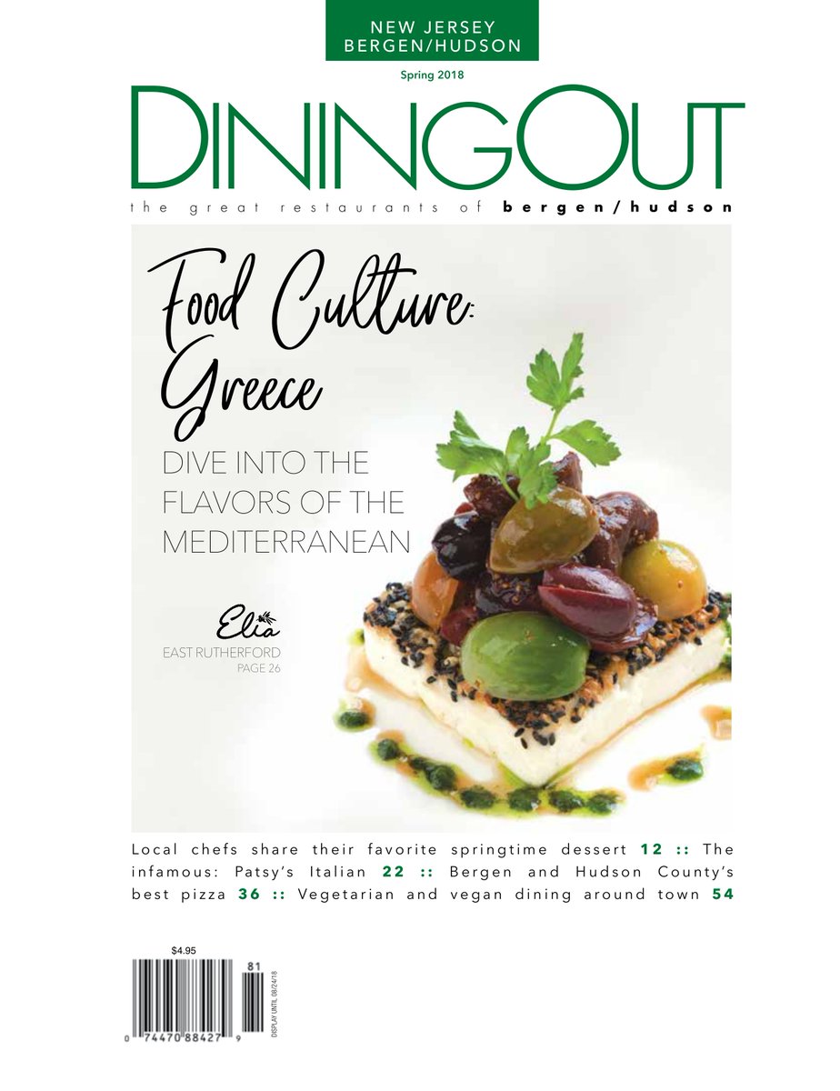 DiningOutJersey's tweet photo. The Spring 2018 DiningOut NJ online at https://t.co/nN5k7szWBl. Featuring "Food Culture of Greece". #DiningOutNJ #BergenCounty #Greekfood #bestpizza #RutherfordNJ @WatersideNJ @RoofTopXP @ORAMARestaurant @TheBeerSpotNJ @Oceanaire https://t.co/aQFmtGMQcT