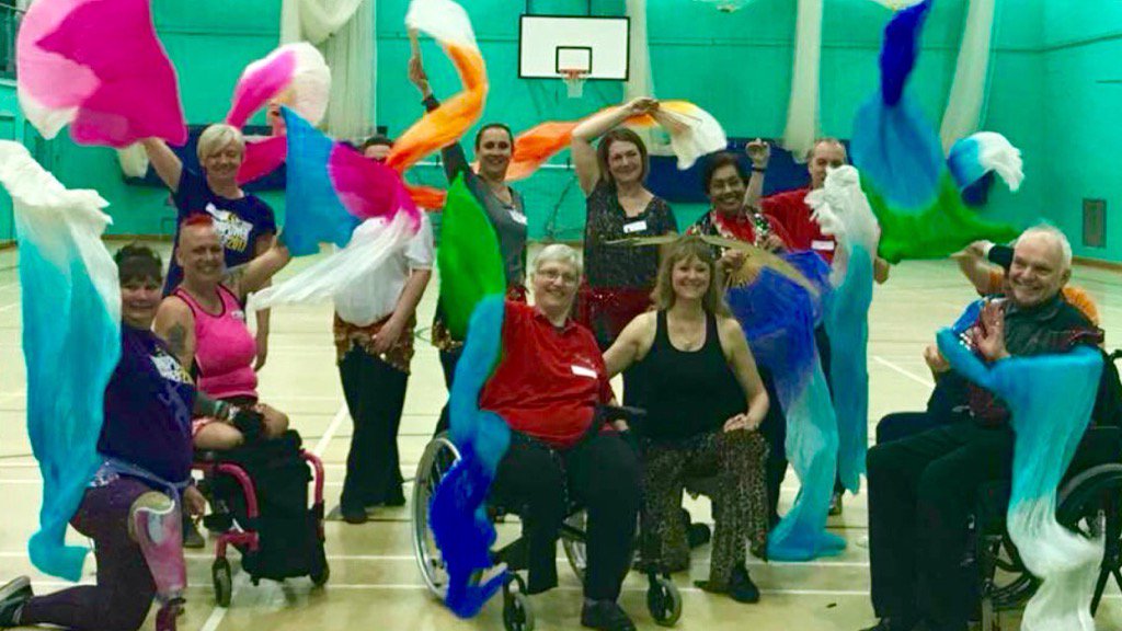 Joyusdancer's tweet image. Great to be back teaching belly dancing for #LimbPowerDayofdance #GetMovingApril