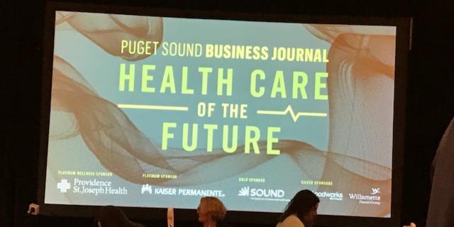 VMFHealth's tweet photo. Recently, our CEO, Gary S. Kaplan, MD, talked about innovations in the industry at the @PSBJ Health Care of the Future event. Seattle is home to some of health care’s leading innovators and we love being part of this vibrant community! #50BestHospitals #psbjhealth https://t.co/KOmsl2RB7W