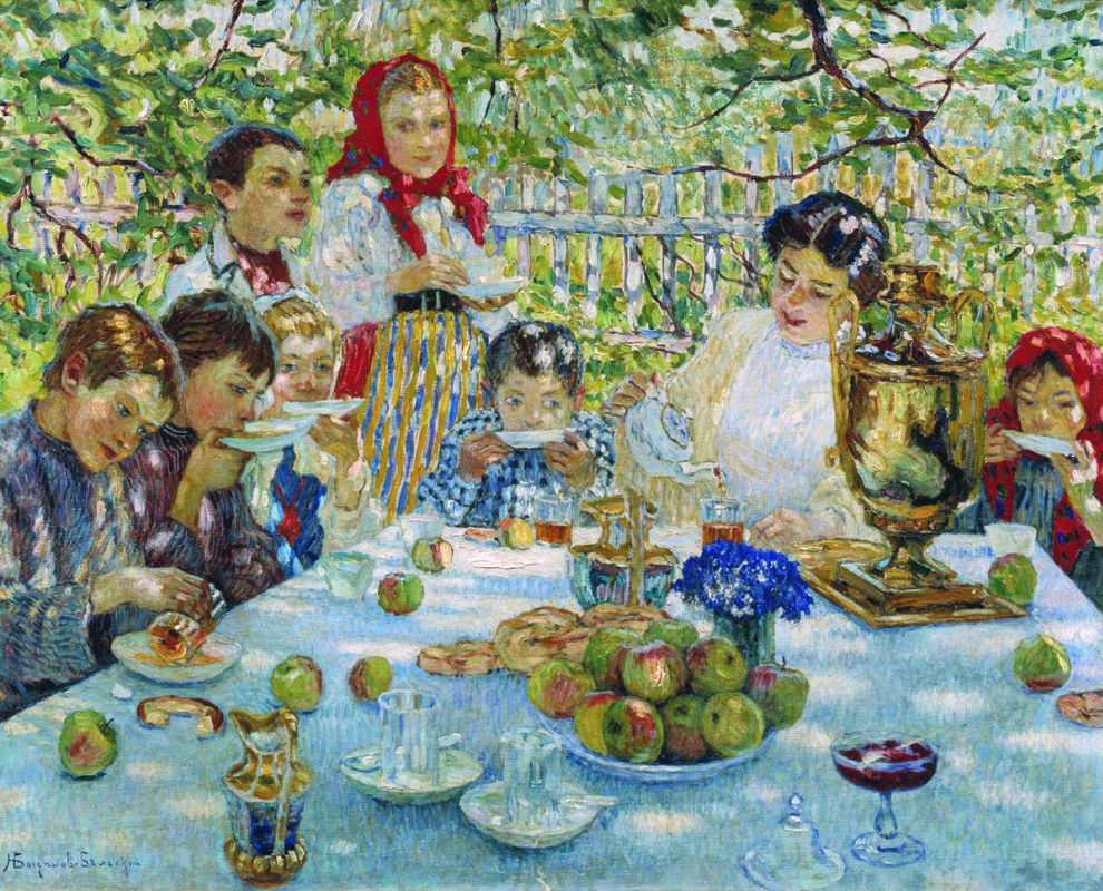 v_maek's tweet photo. Nikolay Petrovich Bogdanov-Belsky
Birthday teacher, 1920-th
Oil on canvas
76.5×96.5 cm https://t.co/O7inciEz9r