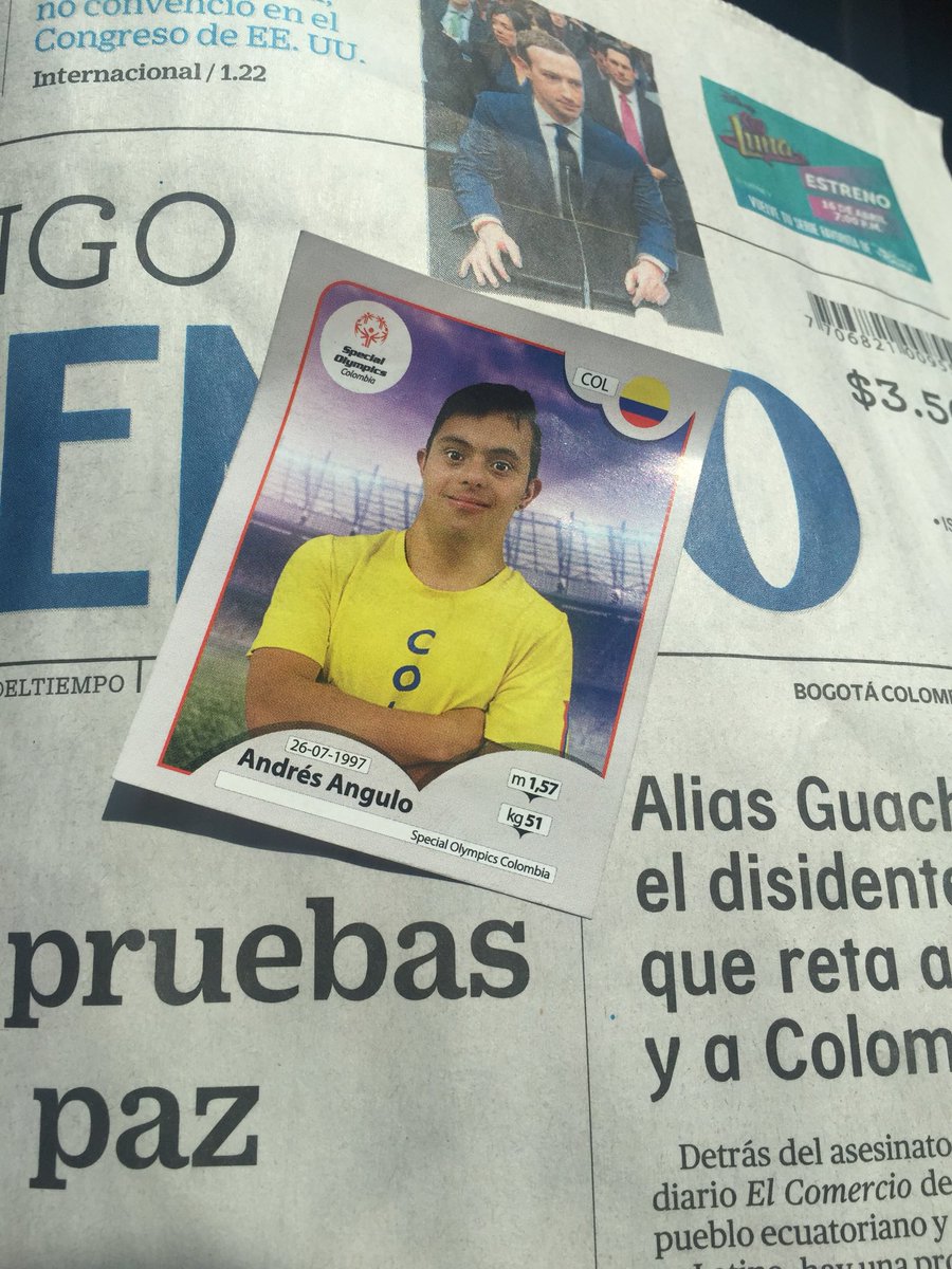 ¡BRUTAL ESTA INICIATIVA! En <a href="/ELTIEMPO/">EL TIEMPO</a> me salió una #láminaespecial de nuestra otra selección @SOColombia . ¡VAMOS TODOS A APOYARLOS! 🤙🏾👏🏾🇨🇴⚽️ Pueden conocer más en nuestraotraseleccion.com