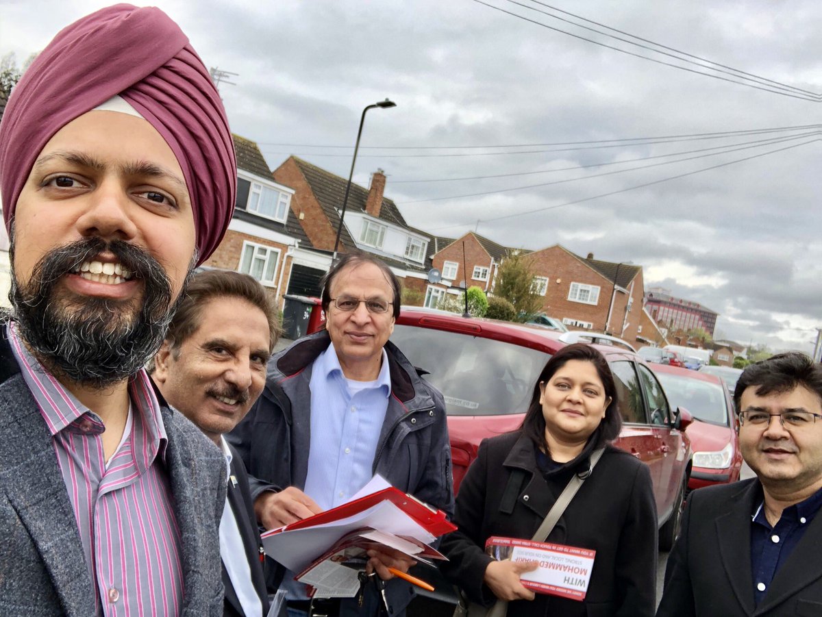 TanDhesi's tweet photo. Yes, some more campaigning selfies/pics - out most of Sunday in #Chalvey, #Langley and #Haymill #Slough.
Thanks to all those that came out on #LabourDoorStep drive to support our council candidates. #VoteLabourMay3rd https://t.co/5zBLqVLY9Y