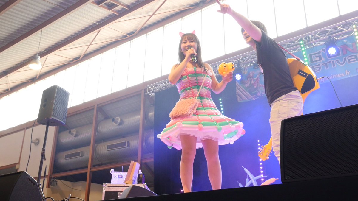 Antislash_FR's tweet photo. Hey Nimes ! Merci pour votre accueil sur la grande scène de @manganimes30  !
Vous avez été nombreux à venir voir notre concert avec @ayami_michelle :) On a bien rigolé tous ensemble! Mention spéciale à @Mi0une  et @iamshindell qui ont veillé sur nous tout le weekend :p https://t.co/FiZDOjCbAb
