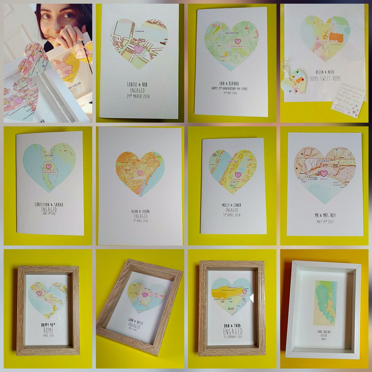 LaraKingDraws's tweet image. Hey! Have you been to any of my map heart destinations? 😍 
larakingdraws.etsy.com 
#HandmadeHour #CraftHour #mapgift #sbs #weddingdaychat #etsyuk #womaninbiz #SmallBiz #gifts #onlinecraft #OnlineshopRT