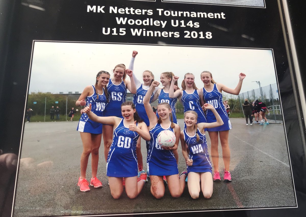 WoodleyNetball's tweet photo. Well done to the u14s running out winners today @MK_Netball.  U13s just missed out on the semis but lots taken home to work on at training 💪. Huge thanks to @MK_Netball for a fab tournament 💙 https://t.co/q0oykX17YE