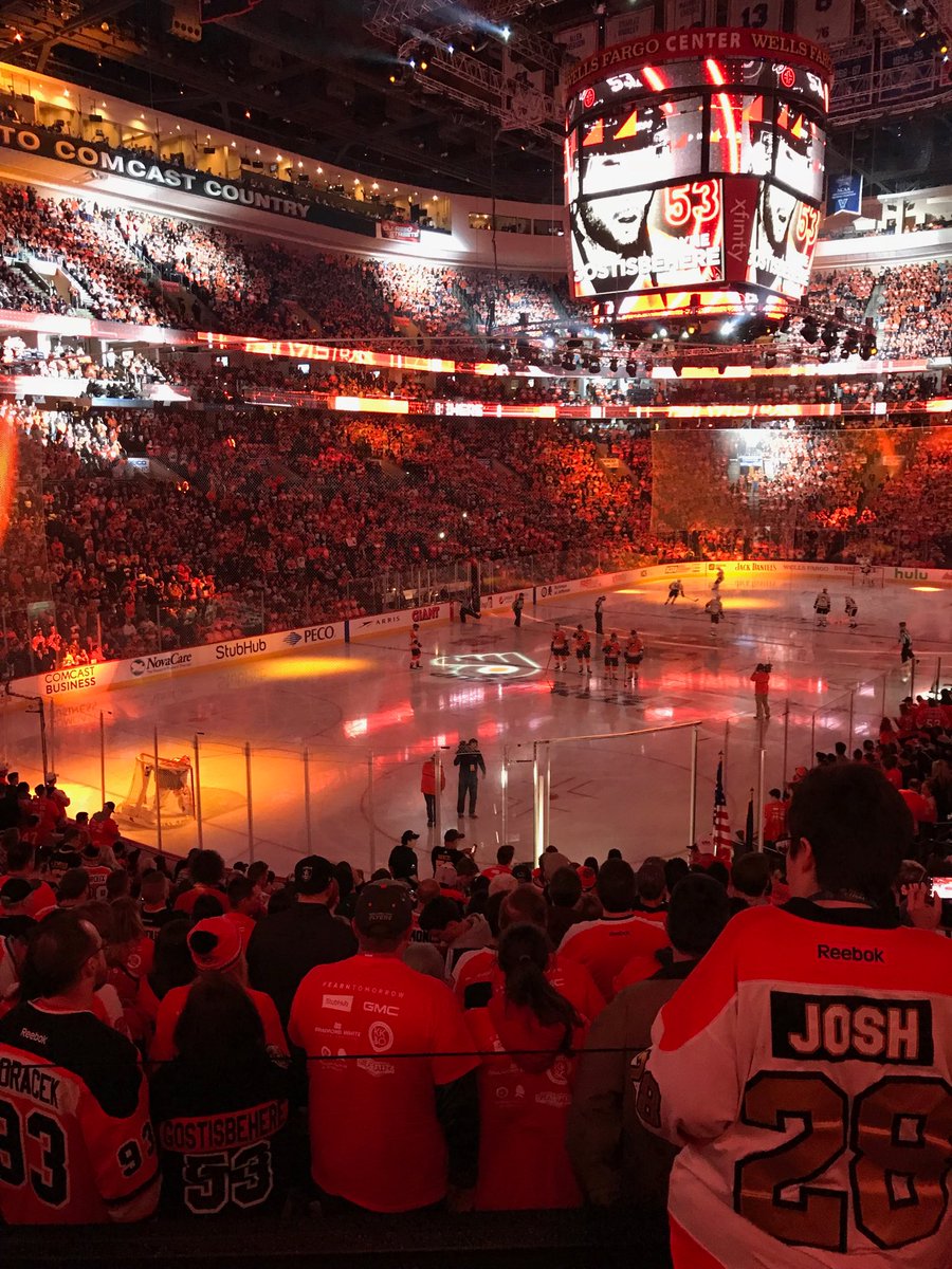 bryzgoalie30's tweet photo. The fans asked me to come to the game, just in case 🤥😉 https://t.co/KZpl5FyRuS