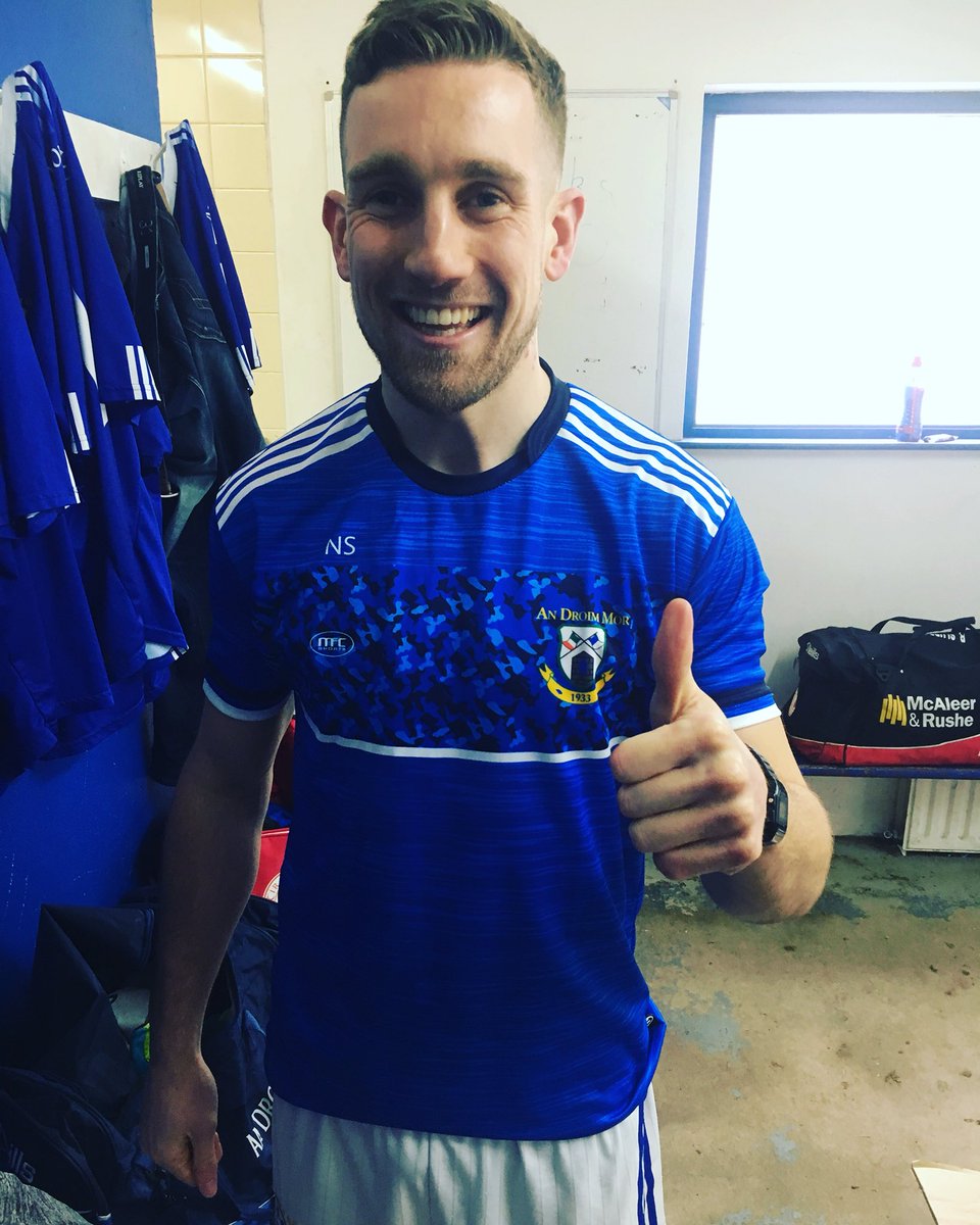 mfc_sports's tweet photo. Current @dromoregfc and Tyrone GAA star @sluddyheaders wearing one of his many MFC garments delivered recently to the club - Lookinh sharp! #manufacturedforchampions https://t.co/bdknzlMzxN