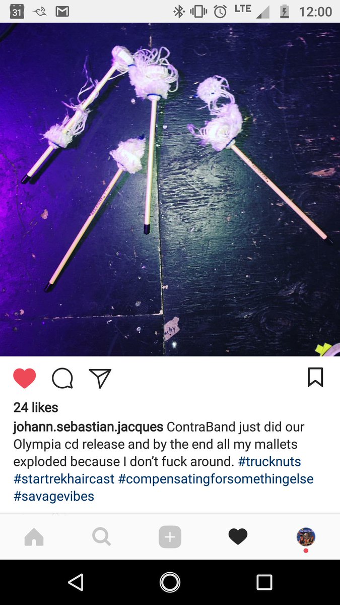 ContraReloaded's tweet image. Vibraphonist Jacques Willis' Instagram post perfectly sums up how Contraband's performance went last night... @therealameric16