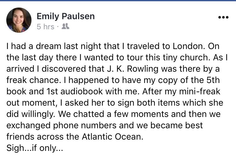 EducatorEmily11's tweet photo. @jk_rowling Want to make my dream reality?! Haha. https://t.co/50t16XwJ14