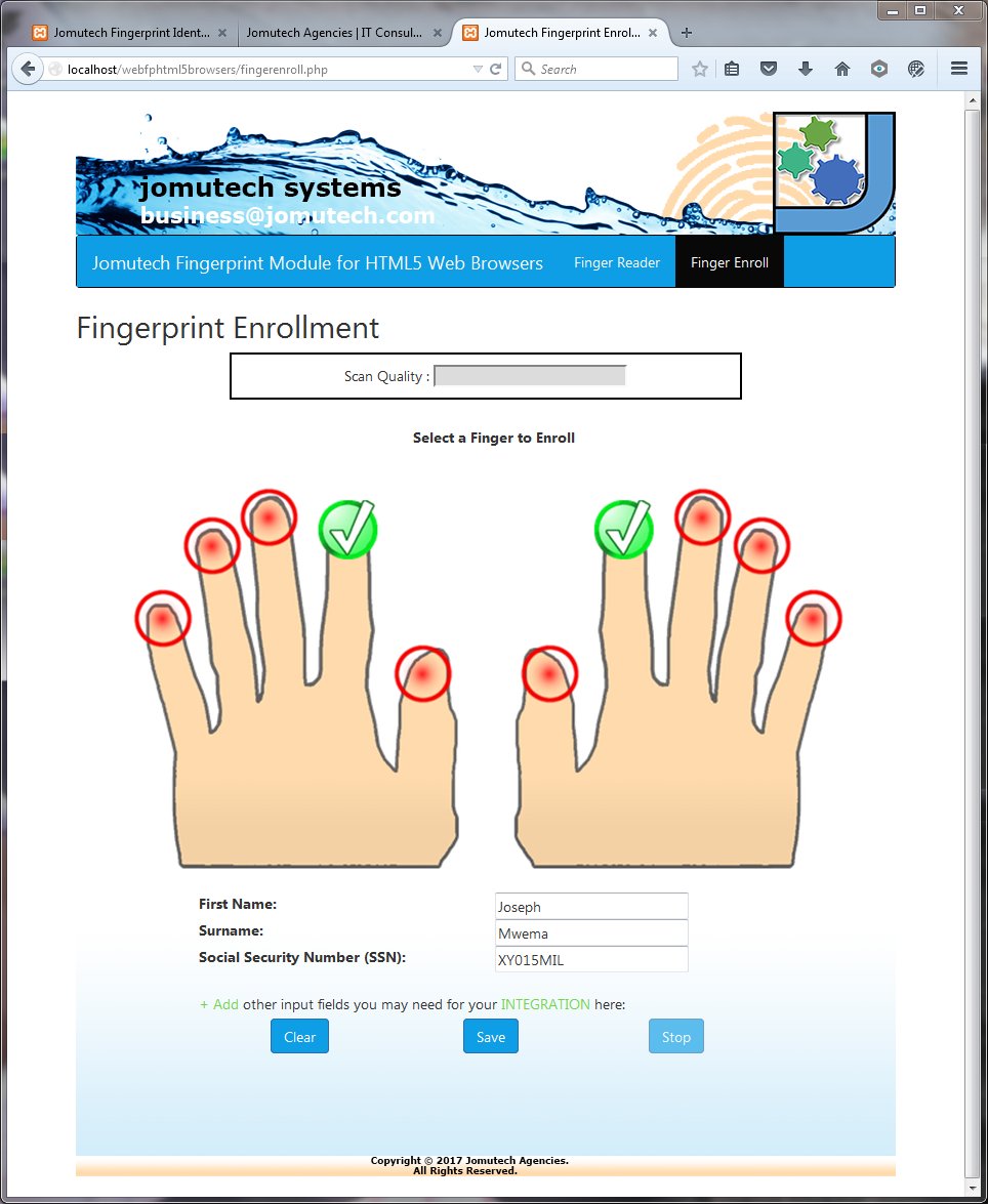 Jomutech's tweet photo. HOW DO YOU BENEFIT AND GAIN VALUE FROM ORDERING AND INTEGRATING HTML5 WEB BROWSER FINGERPRINT AUTHENTICATION MODULE SOFTWARE PACK IN YOUR WEB APPLICATION ?
.
It Helps you to Seamlessly, Painlessly and Smoothly Integrate Biometrics [ Read more...] https://t.co/mRRbwWfp9k #FinTech https://t.co/6ZRm9fxUEp